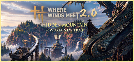 Where Winds Meet official Steam store header artwork, wuxia open-world ARPG